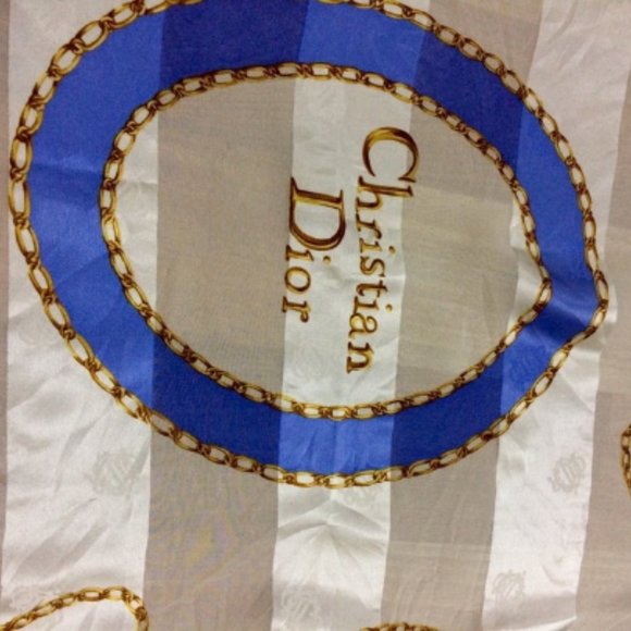 CHRISTIAN DIOR Silk Scarf 34 Inches - Picture 5 of 7